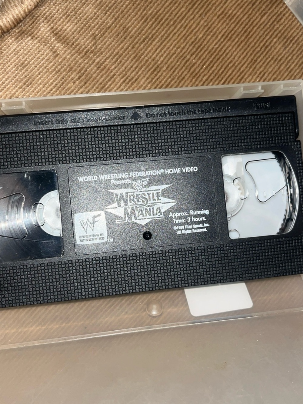 WWF WrestleMania Vintage VHS Tape Bundle of 3 from 1999 to 2000